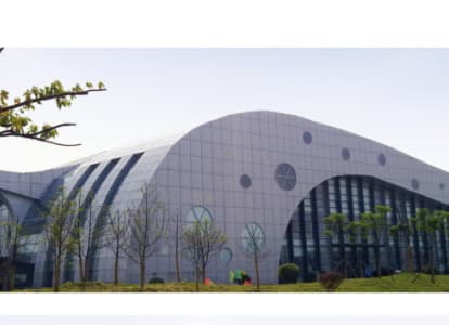 石嘴山会议中心外景网架工程
